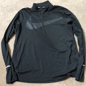Nike running dri fit 1/4 zip top